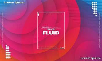 Trendy geometric background. 3d Fluid wave liquid shape. Suitable For Wallpaper, Banner, Background, Card, Book Illustration, landing page, gift, cover, flyer, report, bussiness, social media vector