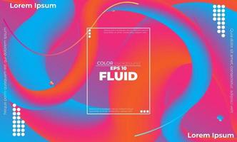 Trendy geometric background. 3d Fluid wave liquid shape. Suitable For Wallpaper, Banner, Background, Card, Book Illustration, landing page, gift, cover, flyer, report, bussiness, social media vector