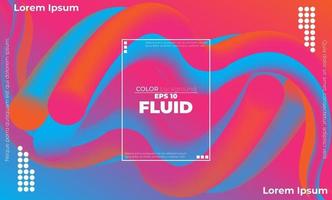 Trendy geometric background. 3d Fluid wave liquid shape. Suitable For Wallpaper, Banner, Background, Card, Book Illustration, landing page, gift, cover, flyer, report, bussiness, social media vector