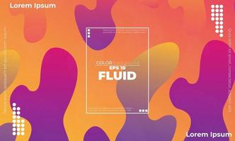 Trendy geometric background. 3d Fluid wave liquid shape. Suitable For Wallpaper, Banner, Background, Card, Book Illustration, landing page, gift, cover, flyer, report, bussiness, social media vector