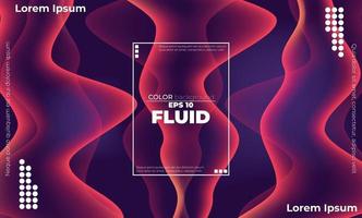 Trendy geometric background. 3d Fluid wave liquid shape. Suitable For Wallpaper, Banner, Background, Card, Book Illustration, landing page, gift, cover, flyer, report, bussiness, social media vector