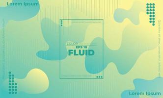 Trendy geometric background. 3d Fluid wave liquid shape. Suitable For Wallpaper, Banner, Background, Card, Book Illustration, landing page, gift, cover, flyer, report, bussiness, social media vector