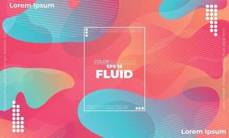 Trendy geometric background. 3d Fluid wave liquid shape. Suitable For Wallpaper, Banner, Background, Card, Book Illustration, landing page, gift, cover, flyer, report, bussiness, social media vector