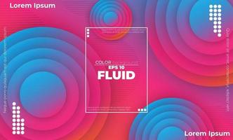 Trendy geometric background. 3d Fluid wave liquid shape. Suitable For Wallpaper, Banner, Background, Card, Book Illustration, landing page, gift, cover, flyer, report, bussiness, social media vector