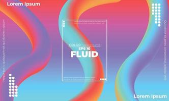 Fluid colors shapes. Applicable for gift card cover poster. Poster design. Poster on wall poster template,landing page. Fluid colorful shapes composition vector