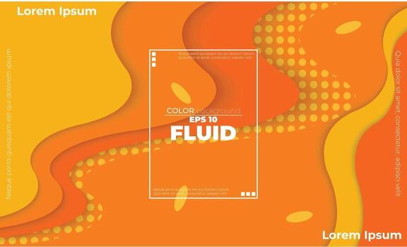 Orange elements with fluid gradient, Dynamic style banner design from fruit concept. suitable for poster, web ,landing  page, cover  add, greeting  card  promotion, social media vector