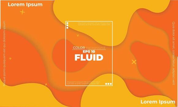 Orange elements with fluid gradient, Dynamic style banner design from fruit concept. suitable for poster, web ,landing  page, cover  add, greeting  card  promotion, social media vector