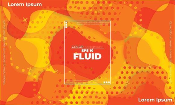 Orange elements with fluid gradient, Dynamic style banner design from fruit concept. suitable for poster, web ,landing  page, cover  add, greeting  card  promotion, social media vector