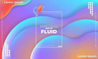 Fluid colors shapes Applicable for gift card cover poster. Poster design. Poster on wall poster template,landing page. Fluid colorful shapes composition vector