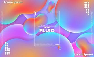 Fluid colors shapes Applicable for gift card cover poster. Poster design. Poster on wall poster template,landing page. Fluid colorful shapes composition vector