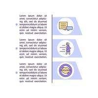 Ghosting signs concept line icons with text vector