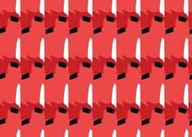 Vector texture background, seamless pattern. Hand drawn, red, black, white colors.