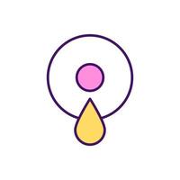 Breast engorgement RGB color icon vector