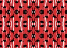 Vector texture background, seamless pattern. Hand drawn, red, black, white colors.