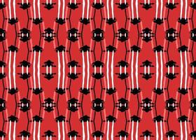 Vector texture background, seamless pattern. Hand drawn, red, black, white colors.