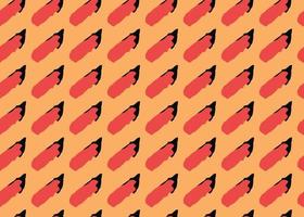 Vector texture background, seamless pattern. Hand drawn, orange, red, black colors.