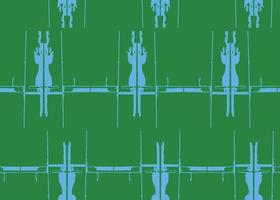 Vector texture background, seamless pattern. Hand drawn, green, blue colors.