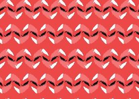 Vector texture background, seamless pattern. Hand drawn, red, black, white colors.