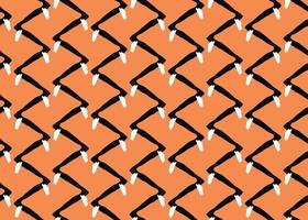 Vector texture background, seamless pattern. Hand drawn, orange, black, white colors.