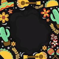 Cinco De Mayo Festival Ornamental Background vector