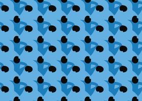Vector texture background, seamless pattern. Hand drawn, blue, black colors.