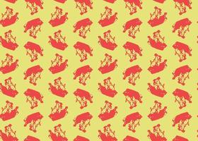 Vector texture background, seamless pattern. Hand drawn, yellow, red colors.