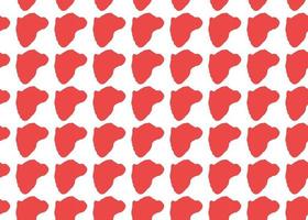 Vector texture background, seamless pattern. Hand drawn, red, white colors.