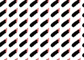 Vector texture background, seamless pattern. Hand drawn, black, red, white colors.