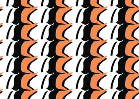 Vector texture background, seamless pattern. Hand drawn, black, orange, white colors.