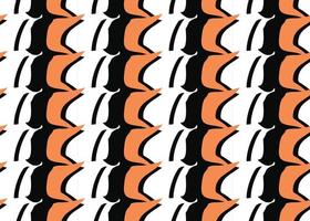 Vector texture background, seamless pattern. Hand drawn, black, orange, white colors.