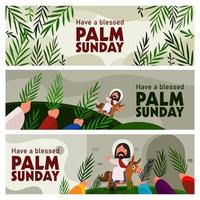 Palm Sunday Banner vector