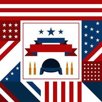 Memorial Day USA background vector