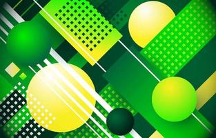 Geometric Green Background vector