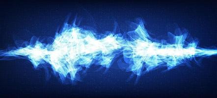 Abstract Dark Blue Digital Sound Wave vector