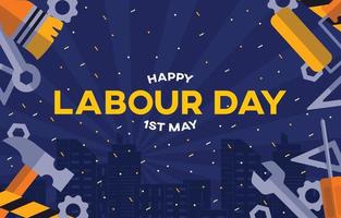 Happy Labour Day 1st May vector