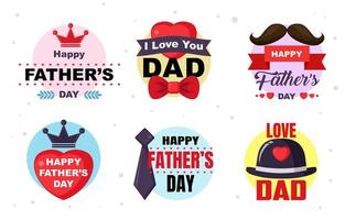 Happy Father's Day Sticker vector