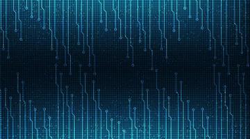 Circuit Digital Microchip on Technology Background vector