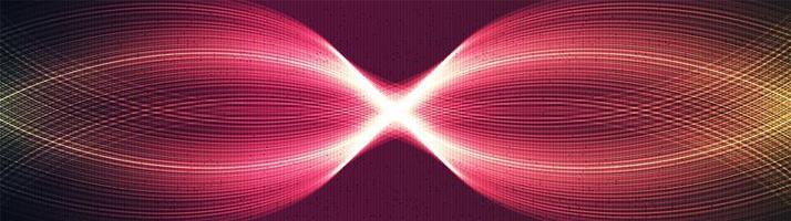 Panorama Waving Technology Background vector