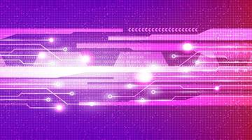 Futuristic Speed Light on Circuit Microchip Technology Background vector