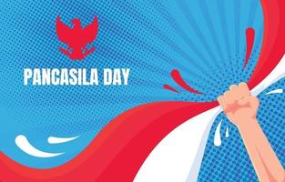 Happy Pancasila Day Background vector