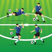 Soccer Player Character Collection vector