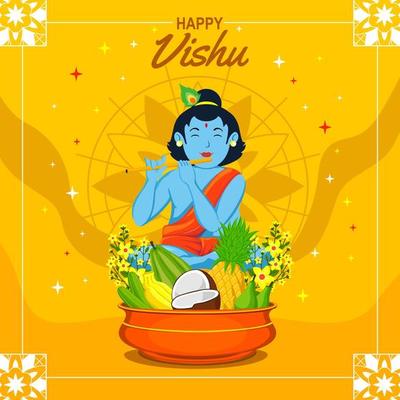 Happy Vishu Day with Yellow Color 2208184 Vector Art at Vecteezy Happy Vishu Day with Yellow Color 2208184 Vector Art at Vecteezy