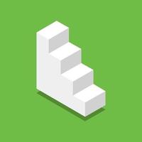 Isometric Ladder On White Background vector