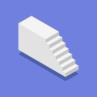 Isometric Ladder On White Background vector