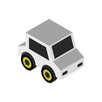 Isometric Car On White Background vector