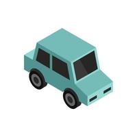 Isometric Car On White Background vector