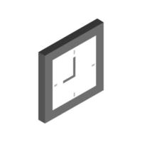 Isometric Clock On White Background vector