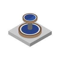 Isometric Fountain On White Background vector