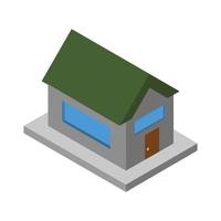 Isometric House On White Background vector