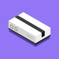 Isometric Box On White Background vector